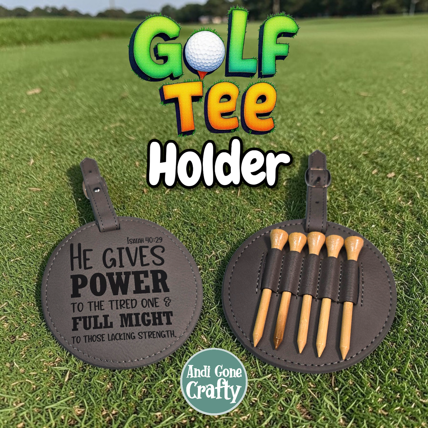 Power Full Might - Golf Tee Holder - JW
