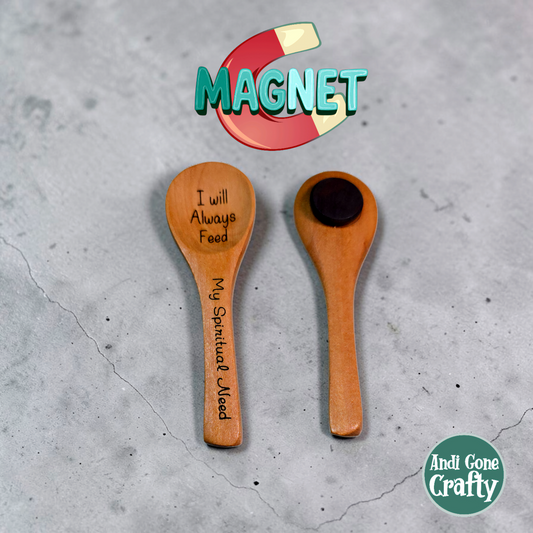 Well Fed Spiritually - Spoon Magnet - JW