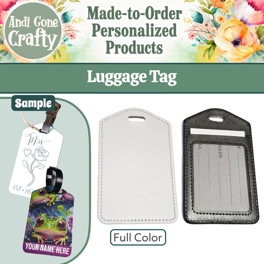 Custom Photo Luggage Tag (Upload your Photo)