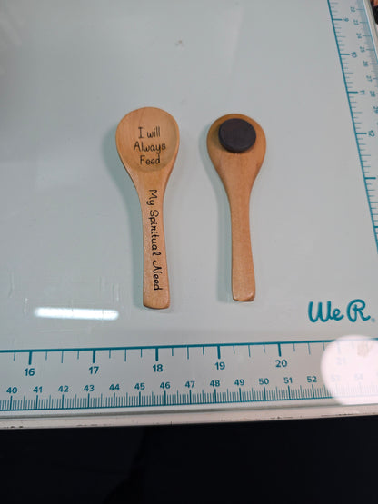 Well Fed Spiritually - Spoon Magnet - JW