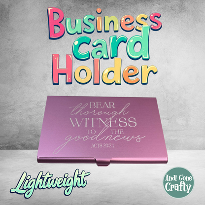 Bear Thorough Witness  - Business Card Holders