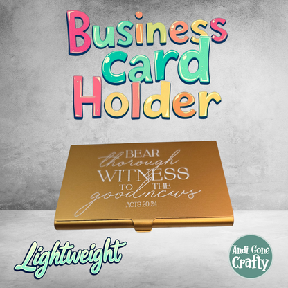 Bear Thorough Witness  - Business Card Holders