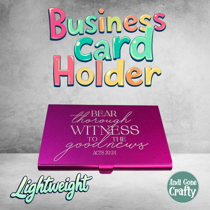 Bear Thorough Witness  - Business Card Holders