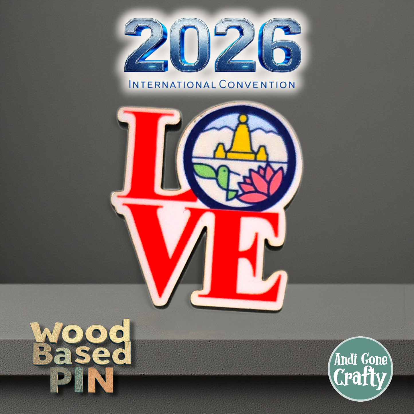 LOVE - Ecuador Quito - Pin - 2026 International Convention of Jehovah's Witnesses - JW Gifts and Souvenirs