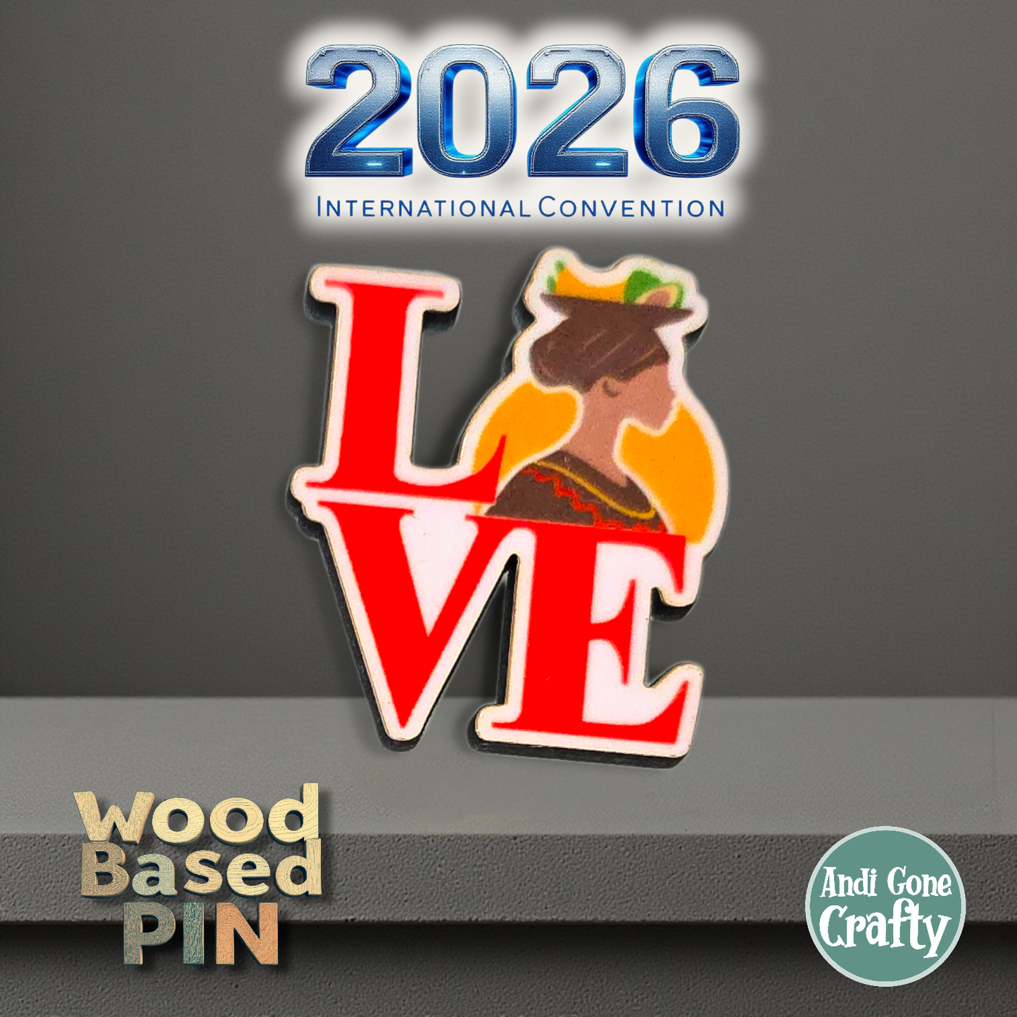 LOVE - Cameroon Douala - Pin - 2026 International Convention of Jehovah's Witnesses - JW Gifts and Souvenirs
