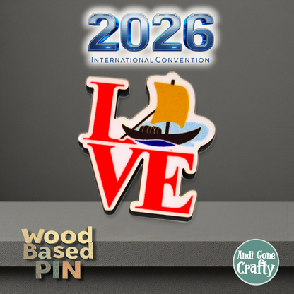 LOVE - Portugal Porto - Pin - 2026 International Convention of Jehovah's Witnesses - JW Gifts and Souvenirs