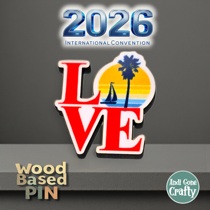 LOVE - United States San Diego - Pin - 2026 International Convention of Jehovah's Witnesses - JW Gifts and Souvenirs