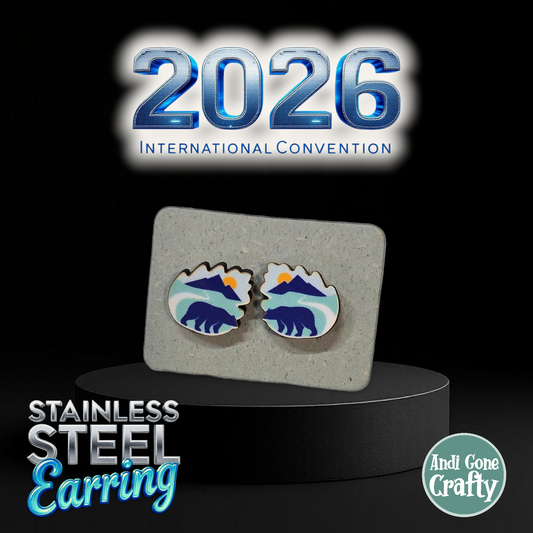 Romania - Bucharest - Stainless Steel Studs - 2026 International Convention of Jehovah's Witnesses - JW Gifts and Souvenirs