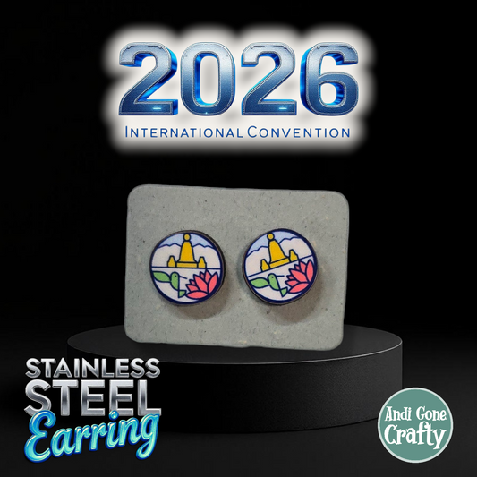 Quito - Ecuador - Stainless Steel Studs - 2026 International Convention of Jehovah's Witnesses - JW Gifts and Souvenirs