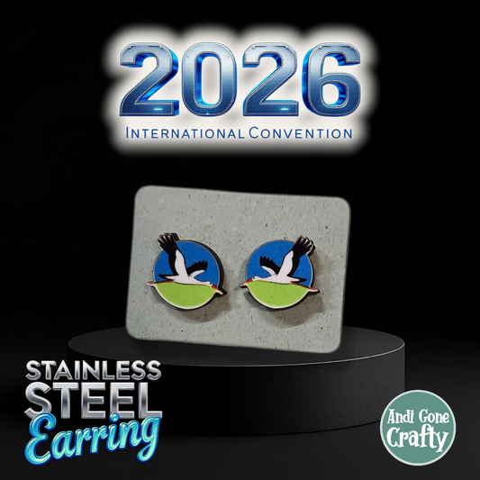 Vilnius - Lithuania - Stainless Steel Studs - 2026 International Convention of Jehovah's Witnesses - JW Gifts and Souvenirs