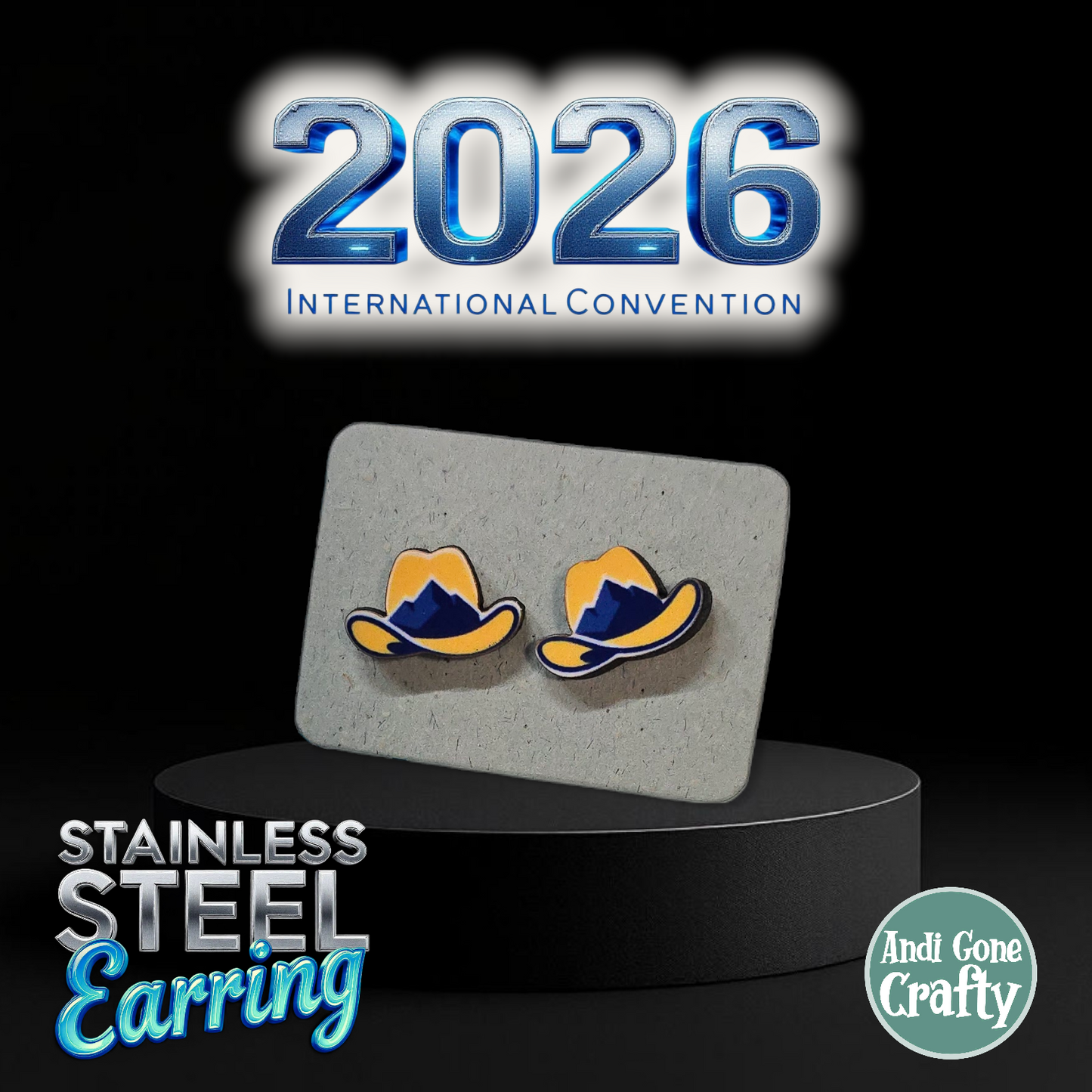 Calgary - Canada - Stainless Steel Studs - 2026 International Convention of Jehovah's Witnesses - JW Gifts and Souvenirs
