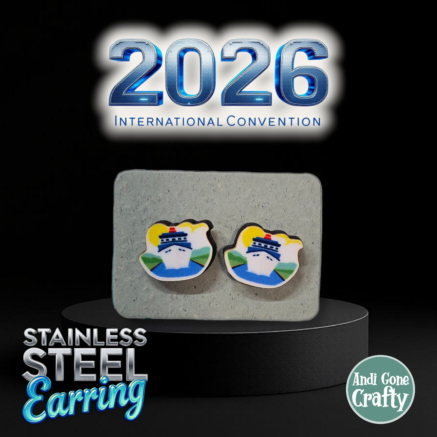 Panama - Panama City - Stainless Steel Studs - 2026 International Convention of Jehovah's Witnesses - JW Gifts and Souvenirs