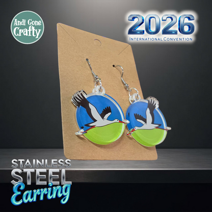 Vilnius - Lithuania - Stainless Steel Dangles - 2026 International Convention of Jehovah's Witnesses - JW Gifts and Souvenirs