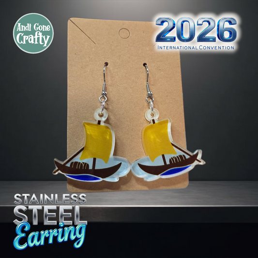 Porto - Portugal - Stainless Steel Dangles - 2026 International Convention of Jehovah's Witnesses - JW Gifts and Souvenirs