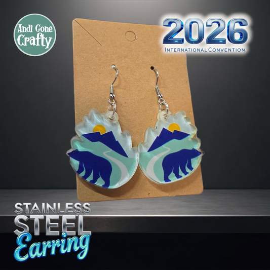 Romania - Bucharest - Stainless Steel Dangles - 2026 International Convention of Jehovah's Witnesses - JW Gifts and Souvenirs