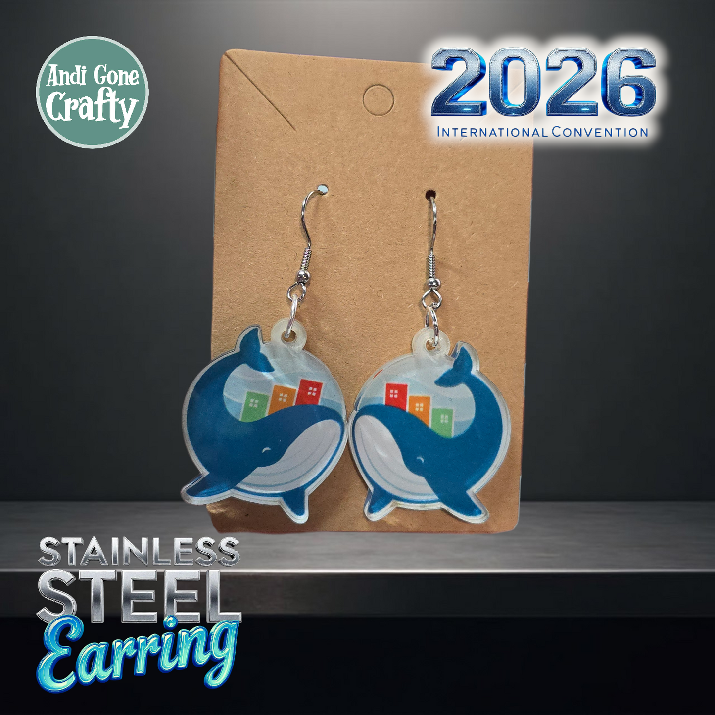St. John’s - Canada - Stainless Steel Dangles - 2026 International Convention of Jehovah's Witnesses - JW Gifts and Souvenirs