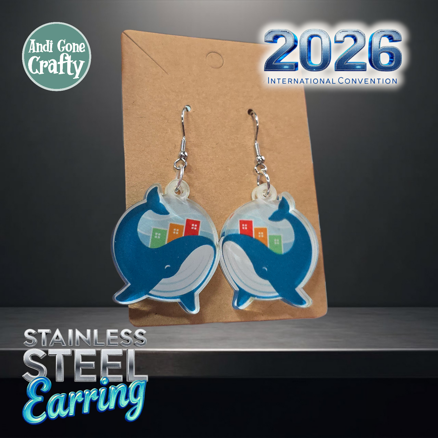 St. John’s - Canada - Stainless Steel Dangles - 2026 International Convention of Jehovah's Witnesses - JW Gifts and Souvenirs