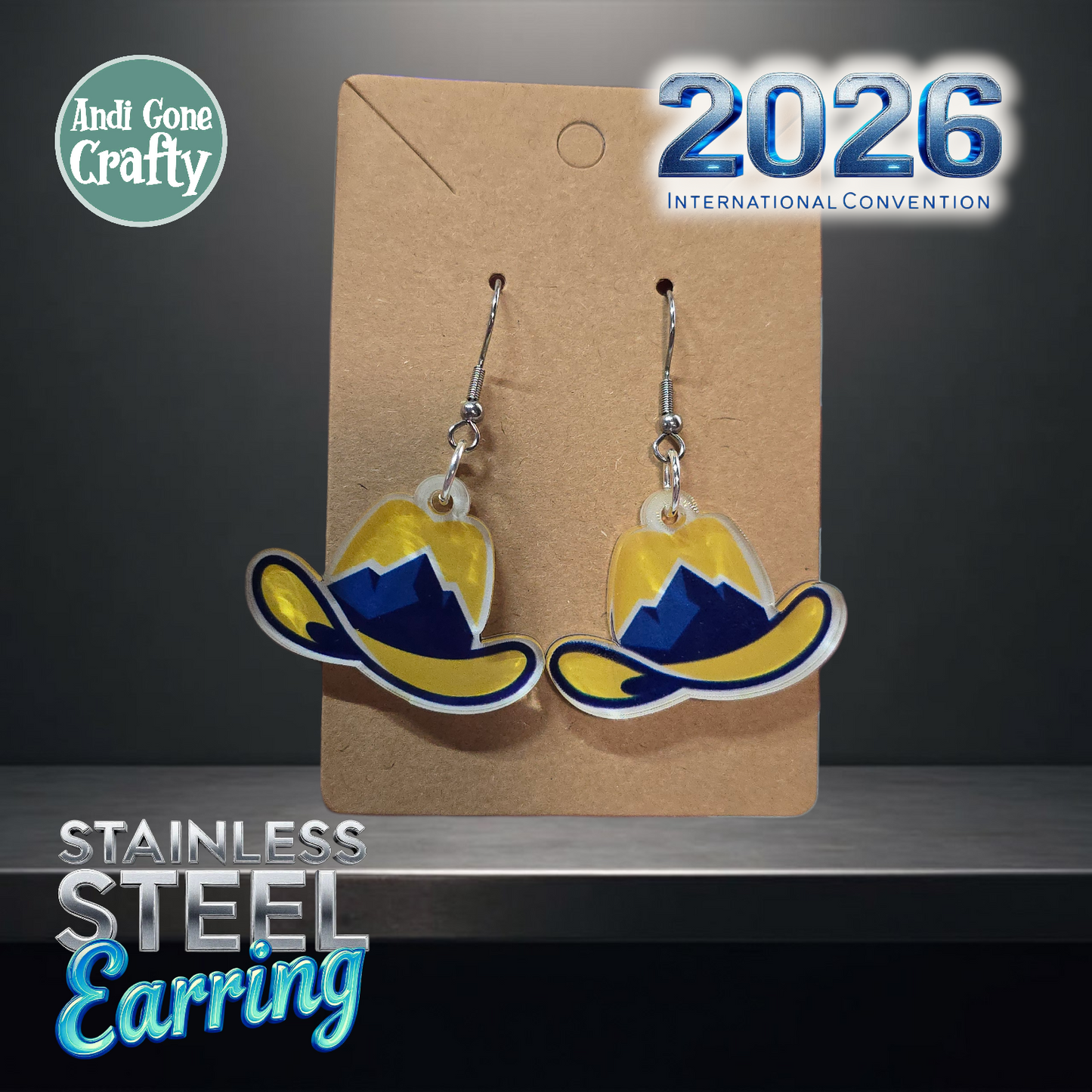 Calgary - Canada - Stainless Steel Dangles - 2026 International Convention of Jehovah's Witnesses - JW Gifts and Souvenirs