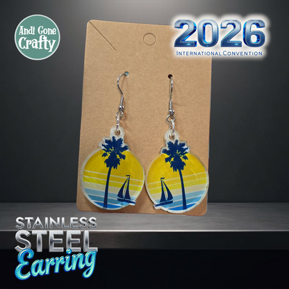 San Diego - United States - Stainless Steel Dangles - 2026 International Convention of Jehovah's Witnesses - JW Gifts and Souvenirs
