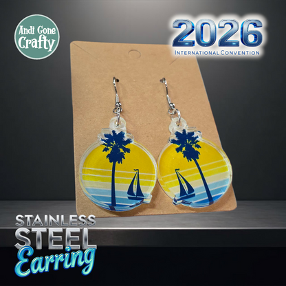 San Diego - United States - Stainless Steel Dangles - 2026 International Convention of Jehovah's Witnesses - JW Gifts and Souvenirs