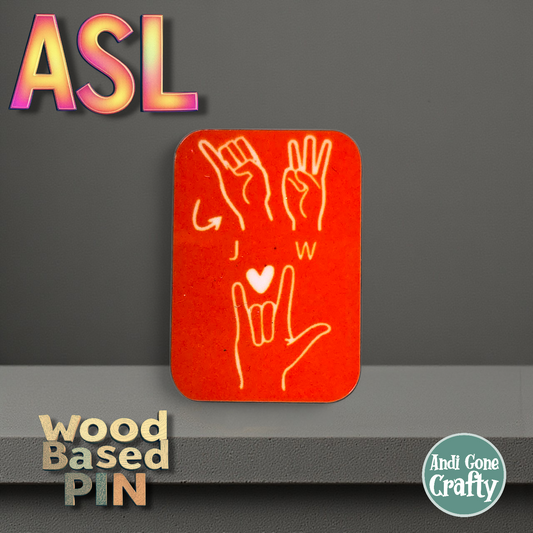 JW.ORG Orange - JW ASL Pin