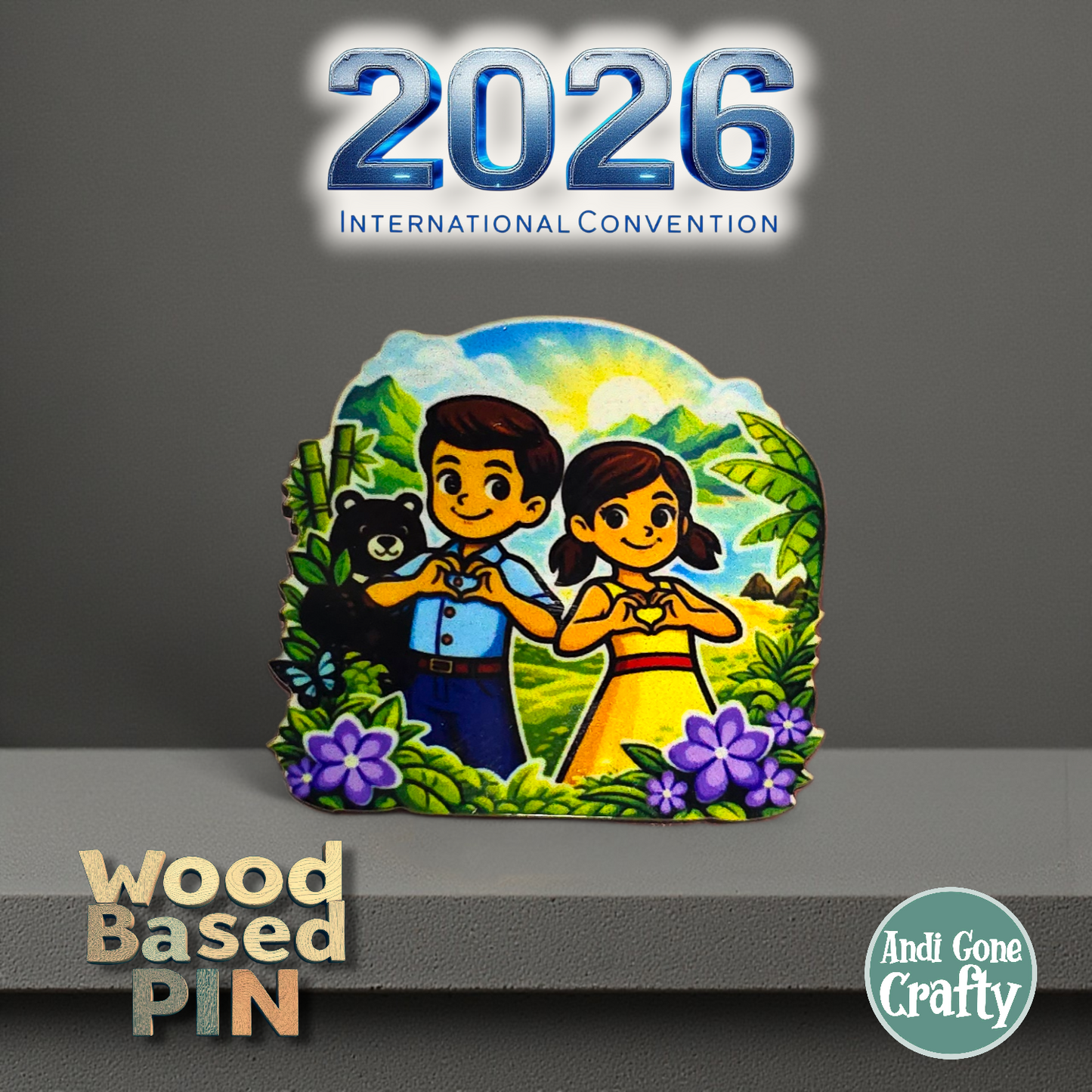 JW Kids - Taiwan Kaohsiung - Pin - 2026 International Convention of Jehovah's Witnesses - JW Gifts and Souvenirs