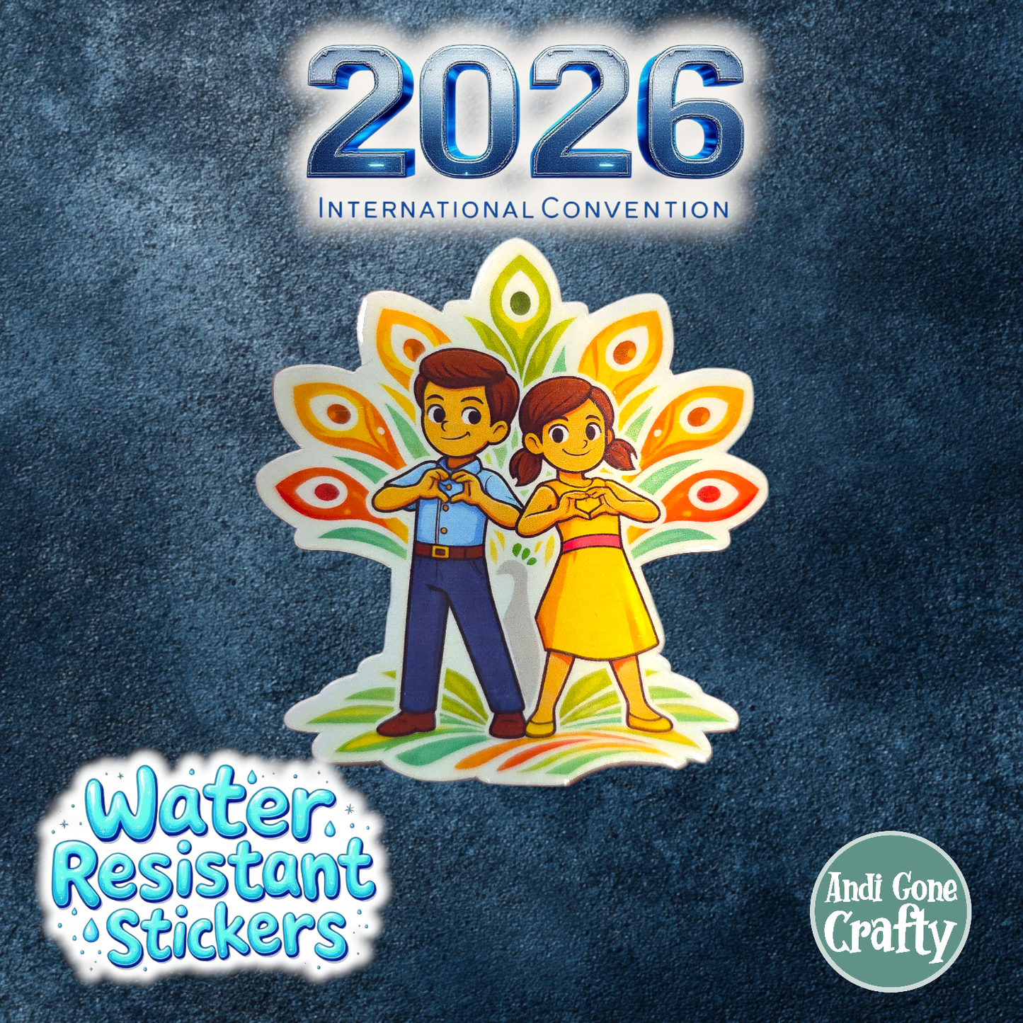 JW Kids Stickers (18 Pack) - Poland - Warsaw - 2026 International Convention of Jehovah's Witnesses - JW Gifts and Souvenirs