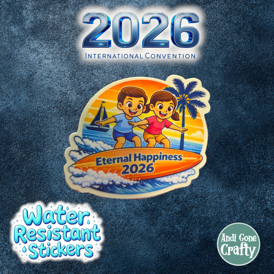 JW Kids Stickers (18 Pack Variety Pack) - San Diego - United States - 2026 International Convention of Jehovah's Witnesses - JW Gifts and Souvenirs