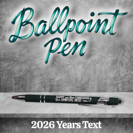 Conscious of Spiritual Need - 2026 Years Text - JW Metal Pen