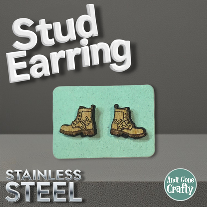 LDC Boot - JW Stud Earring - Stainless Steel Posts