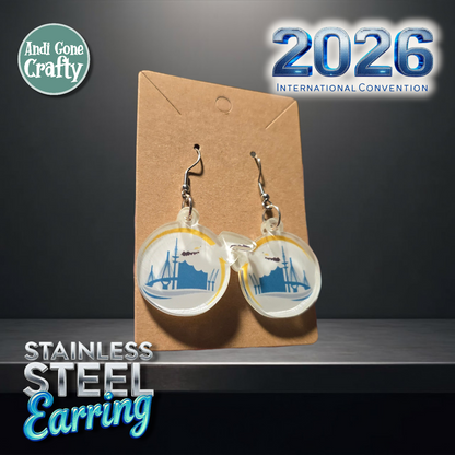 Hamburg - Germany - Stainless Steel Dangles - 2026 International Convention of Jehovah's Witnesses - JW Gifts and Souvenirs