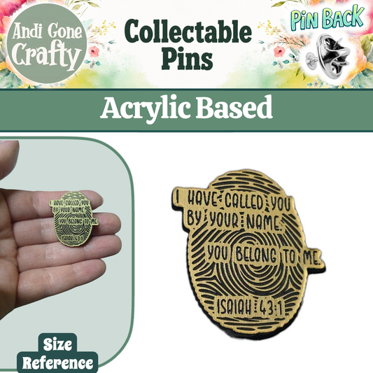 Thumbprint - I have called you by name, you belong to me - JW Pin