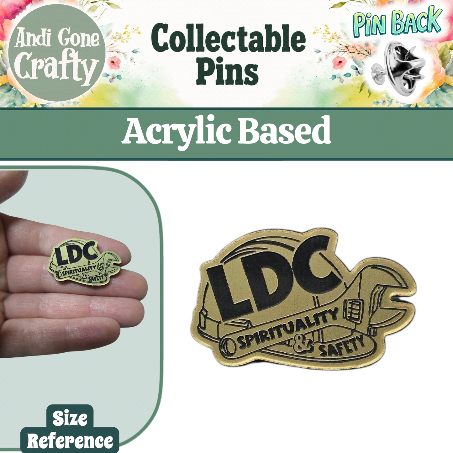 Gold - LDC Safety and Spirituality - JW Pin