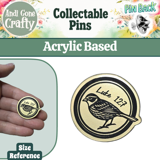 Bird - Luke 12:7 - JW Pin