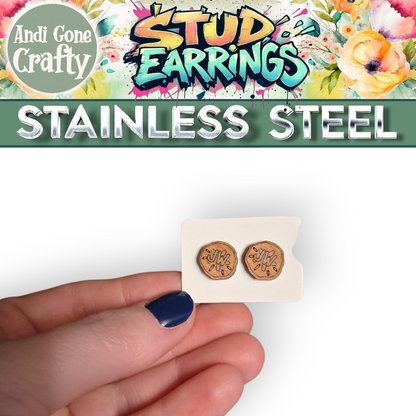 Sand Dollar - JW Stud Earring - Stainless Steel Posts