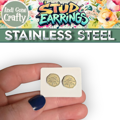 Sand Dollar - JW Stud Earring - Stainless Steel Posts