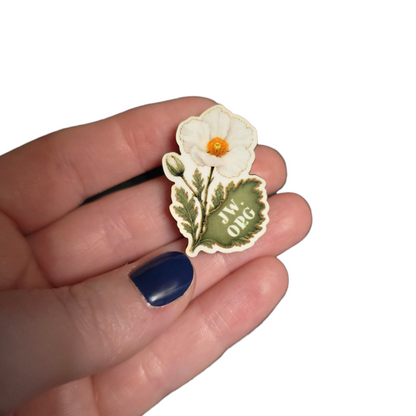 White Prickly Poppy Flower - JW.ORG - JW Gifts and Souvenirs
