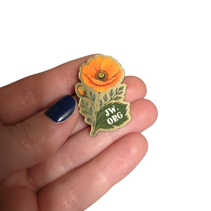 CA Poppy Flower Pin - JW.ORG - JW Gifts and Souvenirs