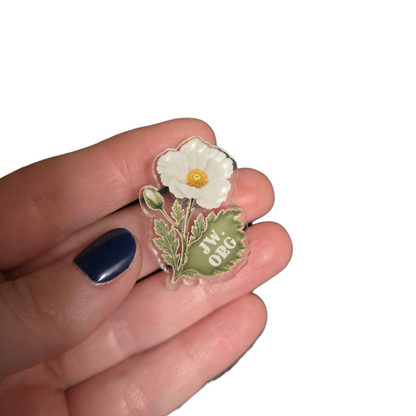 White Prickly Poppy Flower - JW.ORG - JW Gifts and Souvenirs