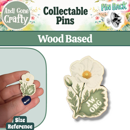 White Prickly Poppy Flower - JW.ORG - JW Gifts and Souvenirs