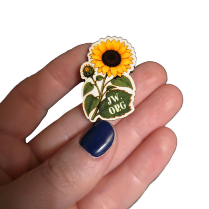 Sunflower Flower Pin - JW.ORG - JW Gifts and Souvenirs