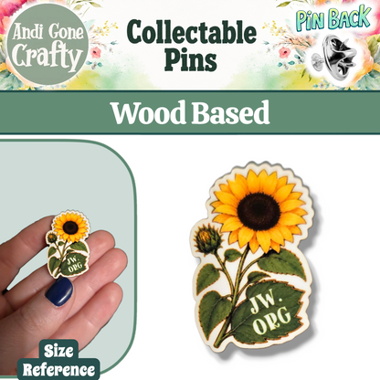 Sunflower Flower Pin - JW.ORG - JW Gifts and Souvenirs