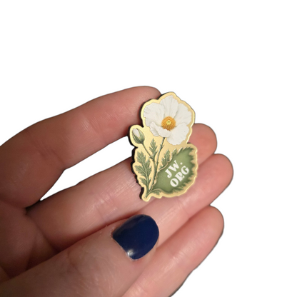 White Prickly Poppy Flower - JW.ORG - JW Gifts and Souvenirs