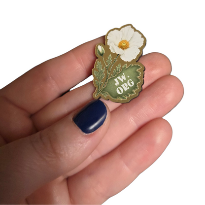 White Prickly Poppy Flower - JW.ORG - JW Gifts and Souvenirs