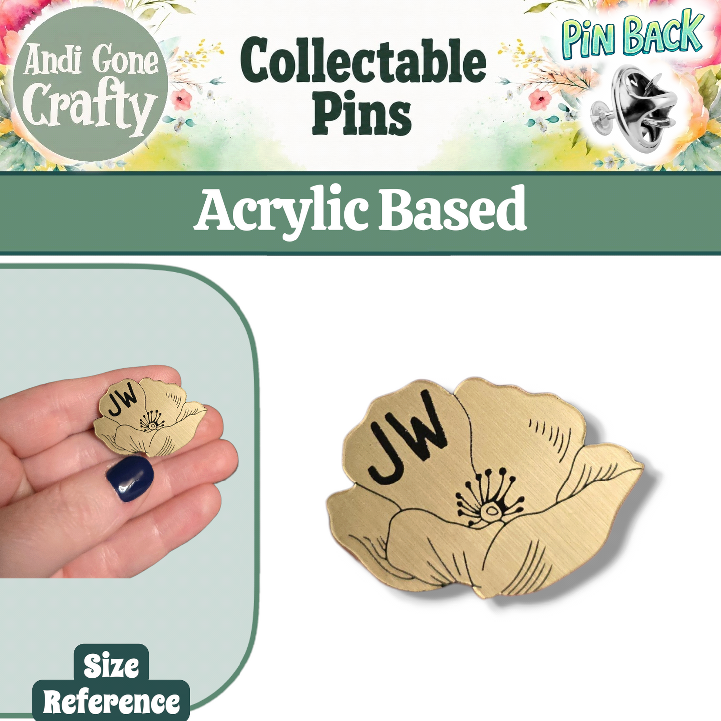 JW Poppy - JW Pin