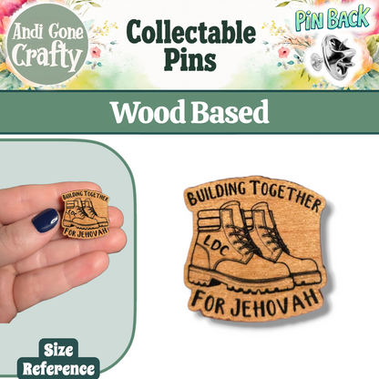 Building Together for Jehovah - Boots - LDC - JW Pin