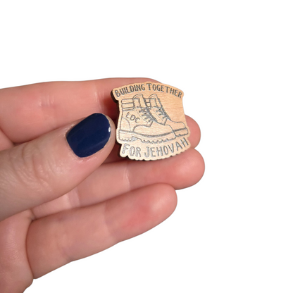 Building Together for Jehovah - Boots - LDC - JW Pin