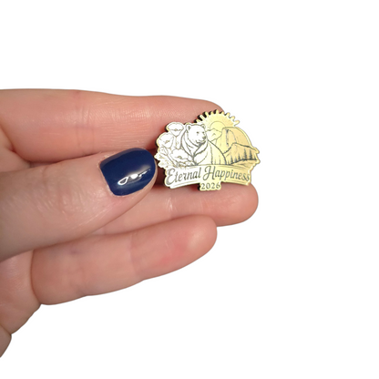 CA Bear (Sunset Version) - 2026 Eternal Happiness Convention - JW Pin - Cherry Wood