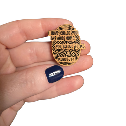 Thumbprint - I have called you by name, you belong to me - JW Pin