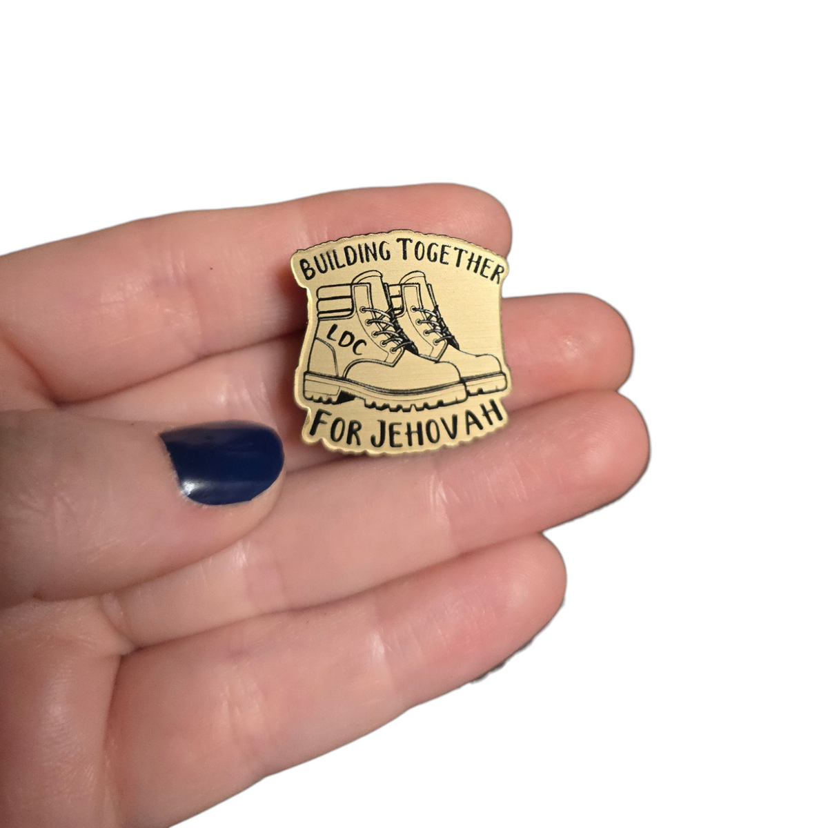 Building Together for Jehovah - Boots - LDC - JW Pin
